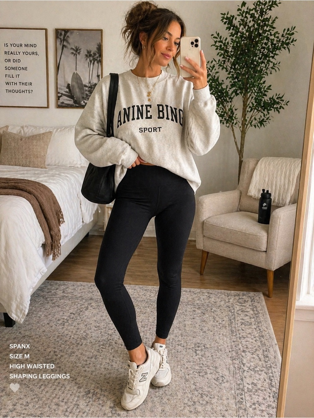 Spanx Black High Waisted Shaping Leggings